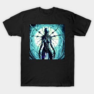 Armed cyborg alien T-Shirt